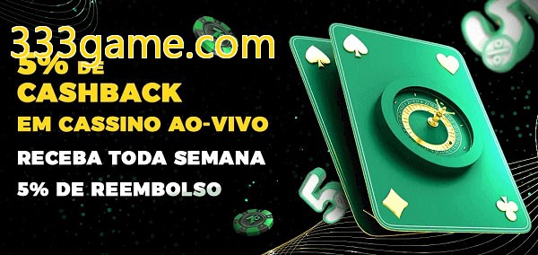 Promoções do cassino ao Vivo 333game.com